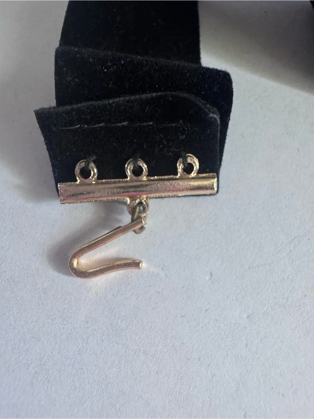 Black Velvet Cameo Choker Necklace - Unbranded